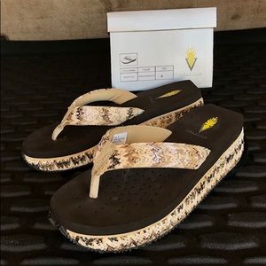 Volatile Wedge Flip- Flops. Sz 9